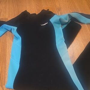 Kids Swim Rashguard - Black and Blue